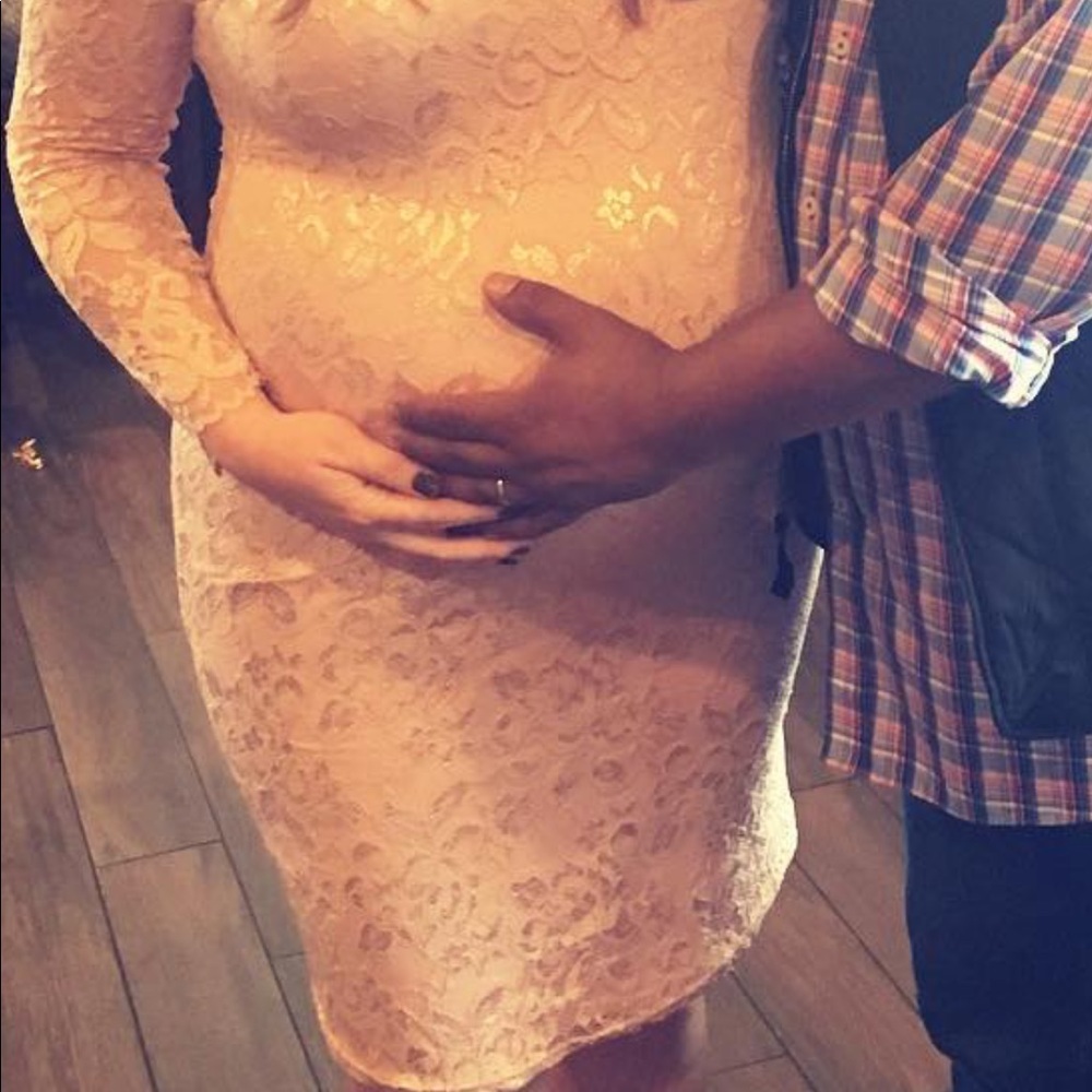 ASOS Lace maternity dress